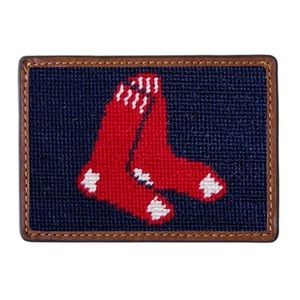 NEW! Red Sox Needlepoint Card Wallet